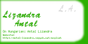 lizandra antal business card